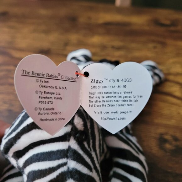 Ty Beanie Babies Mystic Unicorn Ziggy Zebra Twigs The Giraffe Vintage NWT - Picture 6 of 10